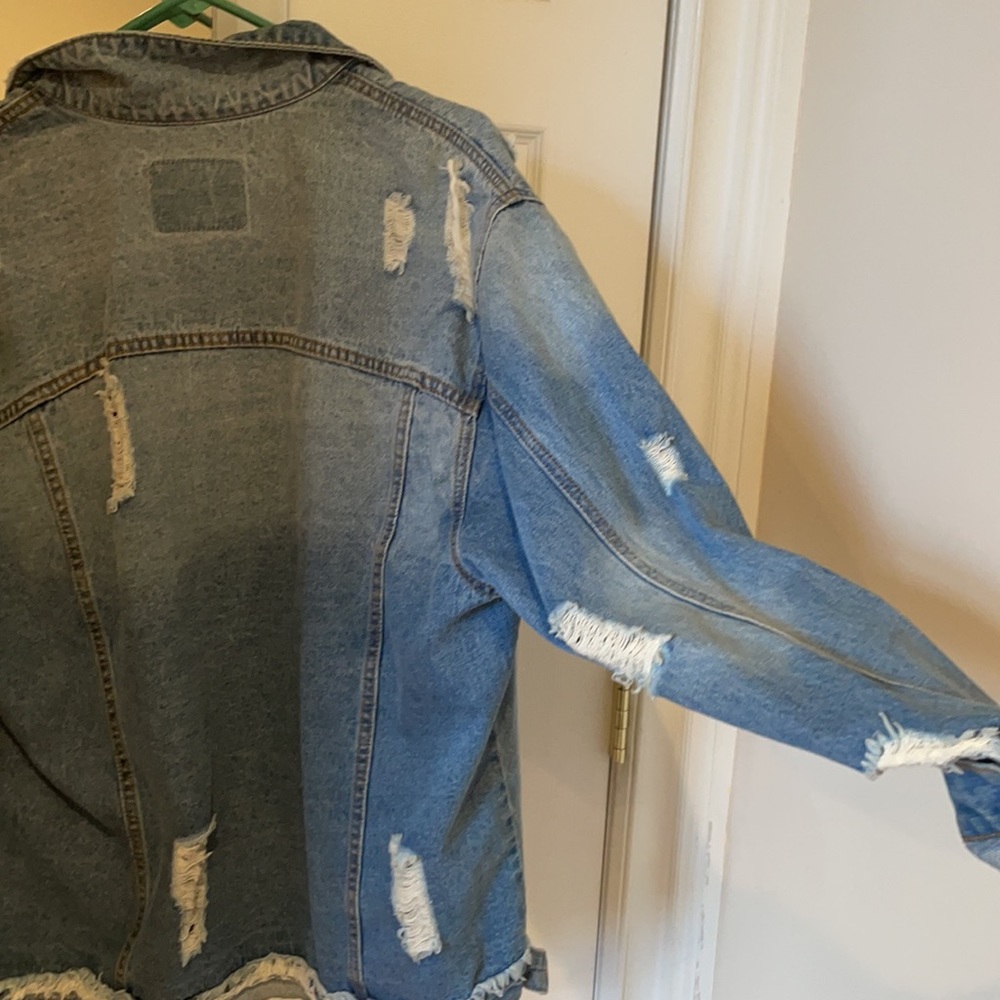 Destroyed Denim Over Sized Jacket - image 6